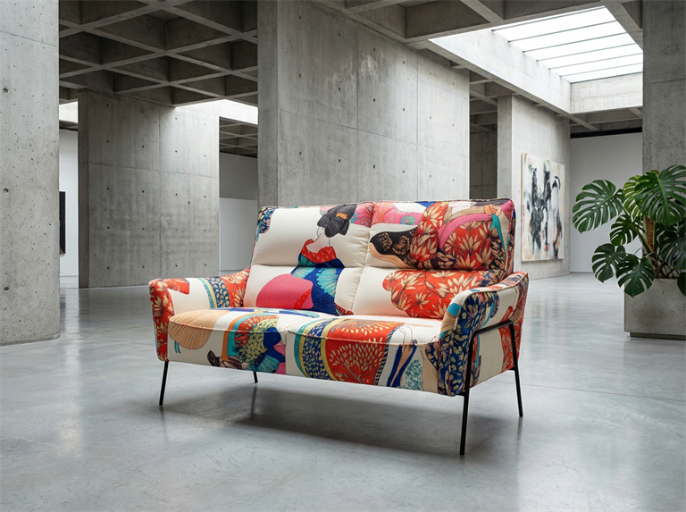 Canapé Osaka Kimono crème Brutaliste